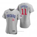 Maglia Baseball Uomo Chicago Cubs Yu Darvish Autentico 2020 Road Grigio