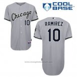 Maglia Baseball Uomo Chicago White Sox 10 Alexei Ramirez Grigio Cool Base