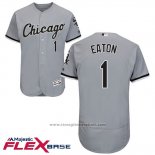 Maglia Baseball Uomo Chicago White Sox 1 Adam Eaton Grigio Autentico Collection Flex Base