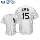 Maglia Baseball Uomo Chicago White Sox Adam Engel Cool Base Home Bianco