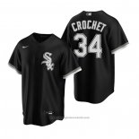 Maglia Baseball Uomo Chicago White Sox Garrett Crochet Replica 2020 Nero