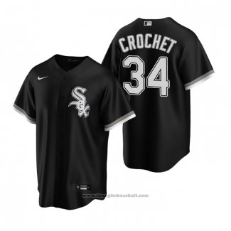 Maglia Baseball Uomo Chicago White Sox Garrett Crochet Replica 2020 Nero