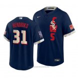 Maglia Baseball Uomo Chicago White Sox Liam Hendriks 2021 All Star Replica Blu