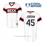 Maglia Baseball Uomo Chicago White Sox Michael Jordan 45 Bianco Alternato Cool Base