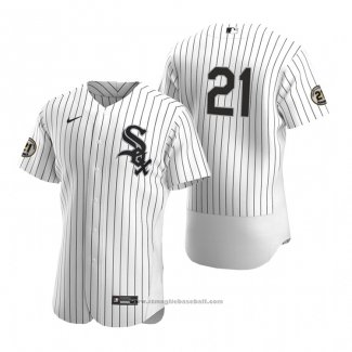 Maglia Baseball Uomo Chicago White Sox Roberto Clemente Day Autentico Bianco