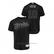 Maglia Baseball Uomo Chicago White Sox Yoan Moncada 2019 Players Weekend Autentico Nero