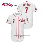 Maglia Baseball Uomo Cincinnati Reds Eugenio Suarez Flex Base Bianco