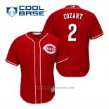 Maglia Baseball Uomo Cincinnati Reds Zack Cozart 2 Rosso Alternato Cool Base