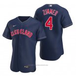 Maglia Baseball Uomo Cleveland Guardians Bradley Zimmer Autentico Alternato Blu