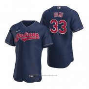 Maglia Baseball Uomo Cleveland Indians Brad Hand Autentico Alternato 2020 Blu