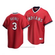 Maglia Baseball Uomo Cleveland Indians Earl Averill Cooperstown Collection Road Rosso