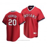 Maglia Baseball Uomo Cleveland Indians Frank Robinson Cooperstown Collection Road Rosso