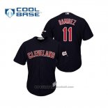 Maglia Baseball Uomo Cleveland Indians Jose Ramirez 2019 All Star Patch Cool Base Blu