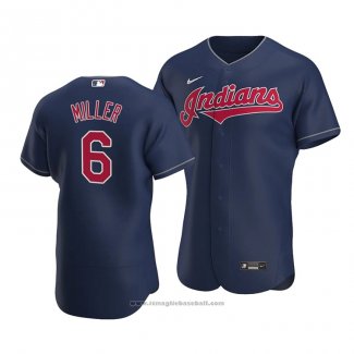 Maglia Baseball Uomo Cleveland Indians Owen Miller Autentico Blu