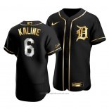 Maglia Baseball Uomo Detroit Tigers Al Kaline Golden Edition Autentico Nero