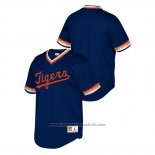 Maglia Baseball Uomo Detroit Tigers Cooperstown Collection Mesh Wordmark V-Neck Blu
