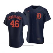 Maglia Baseball Uomo Detroit Tigers Jeimer Candelario Autentico Alternato Blu