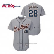 Maglia Baseball Uomo Detroit Tigers Niko Goodrum Flex Base Grigio