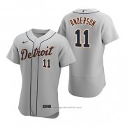 Maglia Baseball Uomo Detroit Tigers Sparky Anderson Autentico 2020 Road Grigio