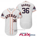 Maglia Baseball Uomo Houston Astros 2017 Will Harris Bianco Flex Base
