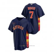 Maglia Baseball Uomo Houston Astros Craig Biggio Replica Alternato Blu