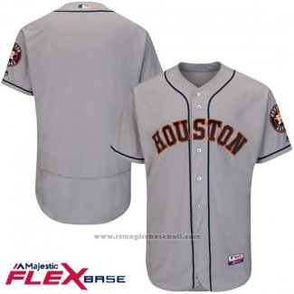 Maglia Baseball Uomo Houston Astros Grigio Flex Base