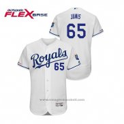 Maglia Baseball Uomo Kansas City Royals Jakob Junis Flex Base Bianco