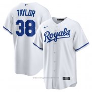 Maglia Baseball Uomo Kansas City Royals Josh Taylor Home Replica Bianco