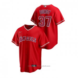 Maglia Baseball Uomo Los Angeles Angels Dylan Bundy Replica Alternato Rosso