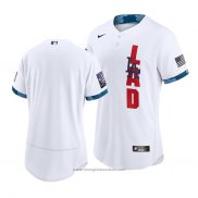 Maglia Baseball Uomo Los Angeles Dodgers 2021 All Star Autentico Bianco