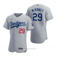 Maglia Baseball Uomo Los Angeles Dodgers Billy Mckinney Autentico Alternato Grigio