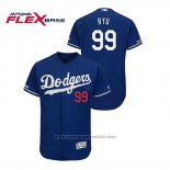 Maglia Baseball Uomo Los Angeles Dodgers Hyun Jin Ryu Flex Base Blu