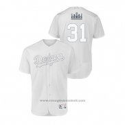 Maglia Baseball Uomo Los Angeles Dodgers Joc Pederson 2019 Players Weekend Autentico Bianco