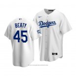 Maglia Baseball Uomo Los Angeles Dodgers Matt Beaty 2020 Replica Primera Bianco