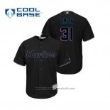 Maglia Baseball Uomo Miami Marlins Caleb Smith Cool Base Alternato 2019 Nero
