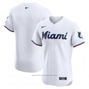 Maglia Baseball Uomo Miami Marlins Home Elite Bianco