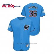 Maglia Baseball Uomo Miami Marlins Trevor Richards 2019 Allenamento Primaverile Flex Base Blu