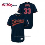 Maglia Baseball Uomo Minnesota Twins Martin Perez 150 Anniversario Autentico Flex Base Blu