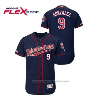 Maglia Baseball Uomo Minnesota Twins Marwin Gonzalez 150 Anniversario Autentico Flex Base Blu2