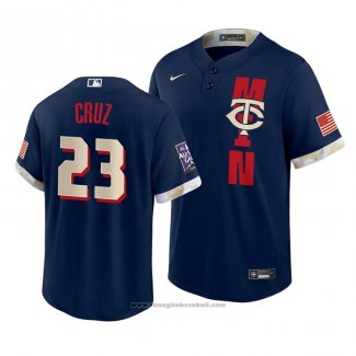 Maglia Baseball Uomo Minnesota Twins Nelson Cruz 2021 All Star Replica Blu