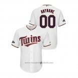 Maglia Baseball Uomo Minnesota Twins Personalizzate 2019 Postseason Cool Base Bianco