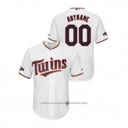 Maglia Baseball Uomo Minnesota Twins Personalizzate 2019 Postseason Cool Base Bianco