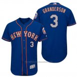 Maglia Baseball Uomo New York Mets Curtis Granderson Grigio 2017 Alternato