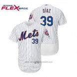 Maglia Baseball Uomo New York Mets Edwin Diaz Flex Base Autentico Collezione Home Bianco