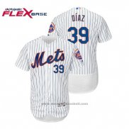 Maglia Baseball Uomo New York Mets Edwin Diaz Flex Base Autentico Collezione Home Bianco