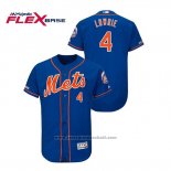 Maglia Baseball Uomo New York Mets Jed Lowrie 150 Anniversario Flex Base Blu