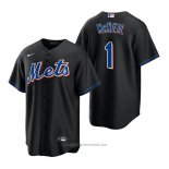 Maglia Baseball Uomo New York Mets Jeff Mcneil Replica Alternato Nero