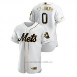 Maglia Baseball Uomo New York Mets Marcus Stroman Golden Edition Autentico Bianco
