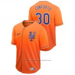 Maglia Baseball Uomo New York Mets Michael Conforto Fade Autentico Arancione