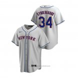 Maglia Baseball Uomo New York Mets Noah Syndergaard Replica Road Grigio